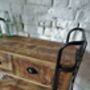 Reclaimed Wood And Iron Cart, thumbnail 3 of 6