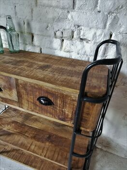 Reclaimed Wood And Iron Cart, 3 of 6