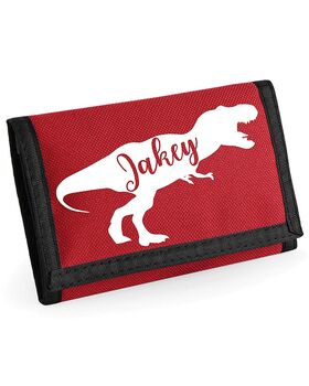 Personalised T Rex Dinosaur Wallet, 3 of 8