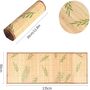 Brown Leaf Bamboo Table Runner, thumbnail 5 of 9