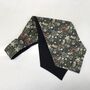Strawberry Thief Liberty Cotton Cravat / Ascot In Dark Green, thumbnail 1 of 9
