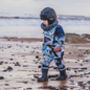 Orca Print Baby And Child Dungarees, thumbnail 5 of 9