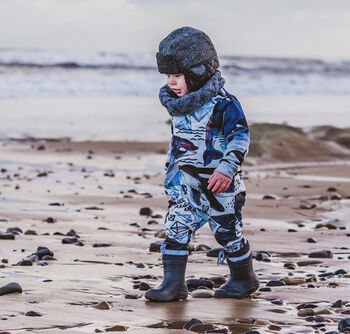 Orca Print Baby And Child Dungarees, 5 of 9