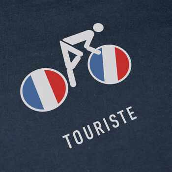 Touriste Navy Cyling T Shirt, 3 of 6