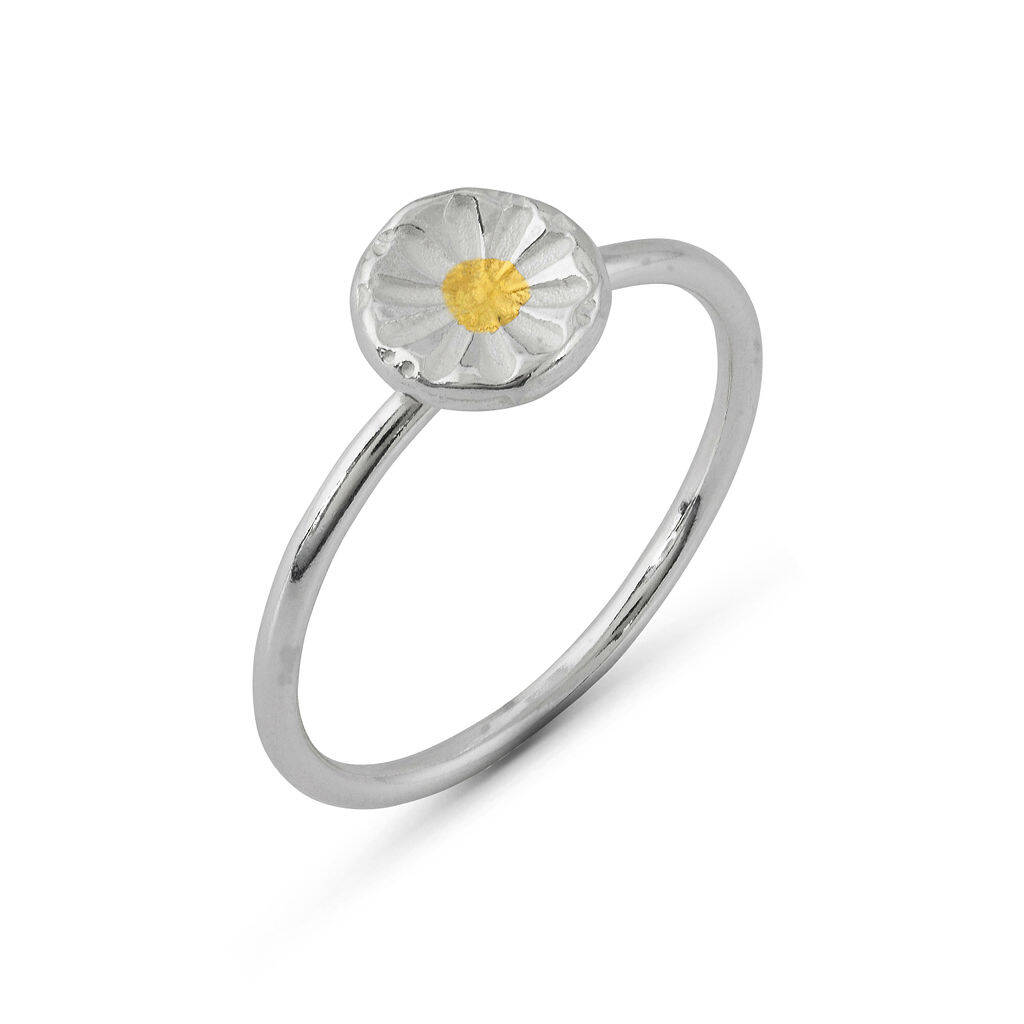 Silver Daisy Ring By Elin Mair - Janglerins | notonthehighstreet.com