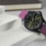 Propulsion Swiss Watch With Fuchsia Strap, thumbnail 4 of 7