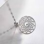 Sterling Silver Mandala Pendant Necklace, thumbnail 1 of 5