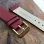 Classic Rose Gold Red Vintage Unisex Wood Watch, thumbnail 6 of 11