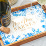 Personalised Floral Wedding Drinks Tray, thumbnail 1 of 5