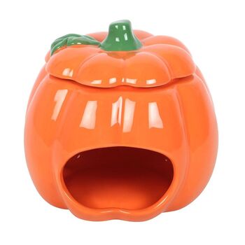Cute Smiling Pumpkin Oil Burner And Wax Warmer, 2 of 3