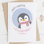 Cute Penguin Christmas Card For Grandma, thumbnail 4 of 4