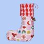 Kissmas Soft Pink Velvet Stocking, thumbnail 4 of 4