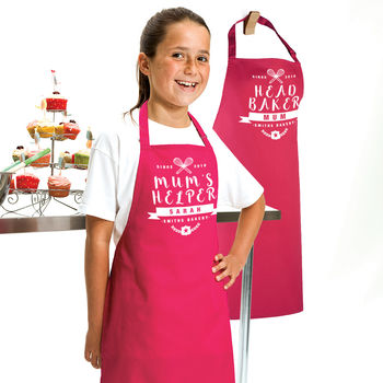 Personalised Mother And Child Apron Set, 3 of 6
