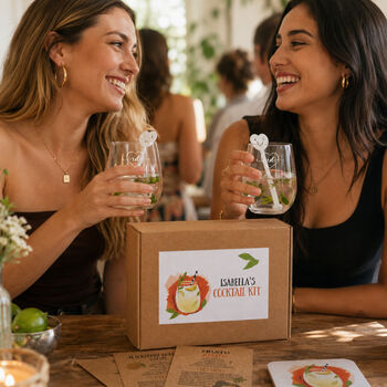 Personalised Stemless Cocktail Glass Gift Set, 2 of 12