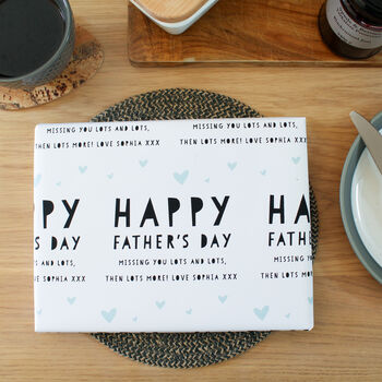 Happy Father's Day, Personalised Wrapping Paper, 2 of 2