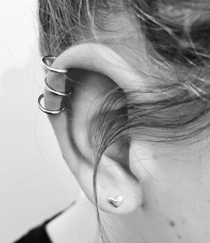 Silver Ear Cuff | Plain Silver Ear Cuff, 8 of 12