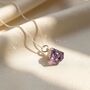 925 Sterling Silver Raw Amethyst Crystal Necklace, thumbnail 1 of 4