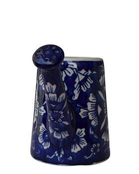 Bold Blue Pottery Ceramic Watering Can/Vase, 9 of 12
