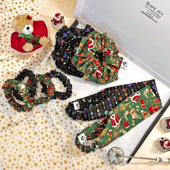 Christmas Scrunchie With Festive Pattern, 7 of 8