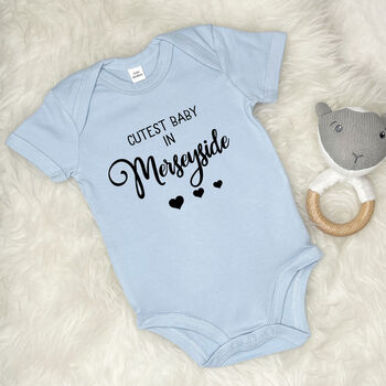 Cutest Baby In … Personalised Babygrow, 2 of 4