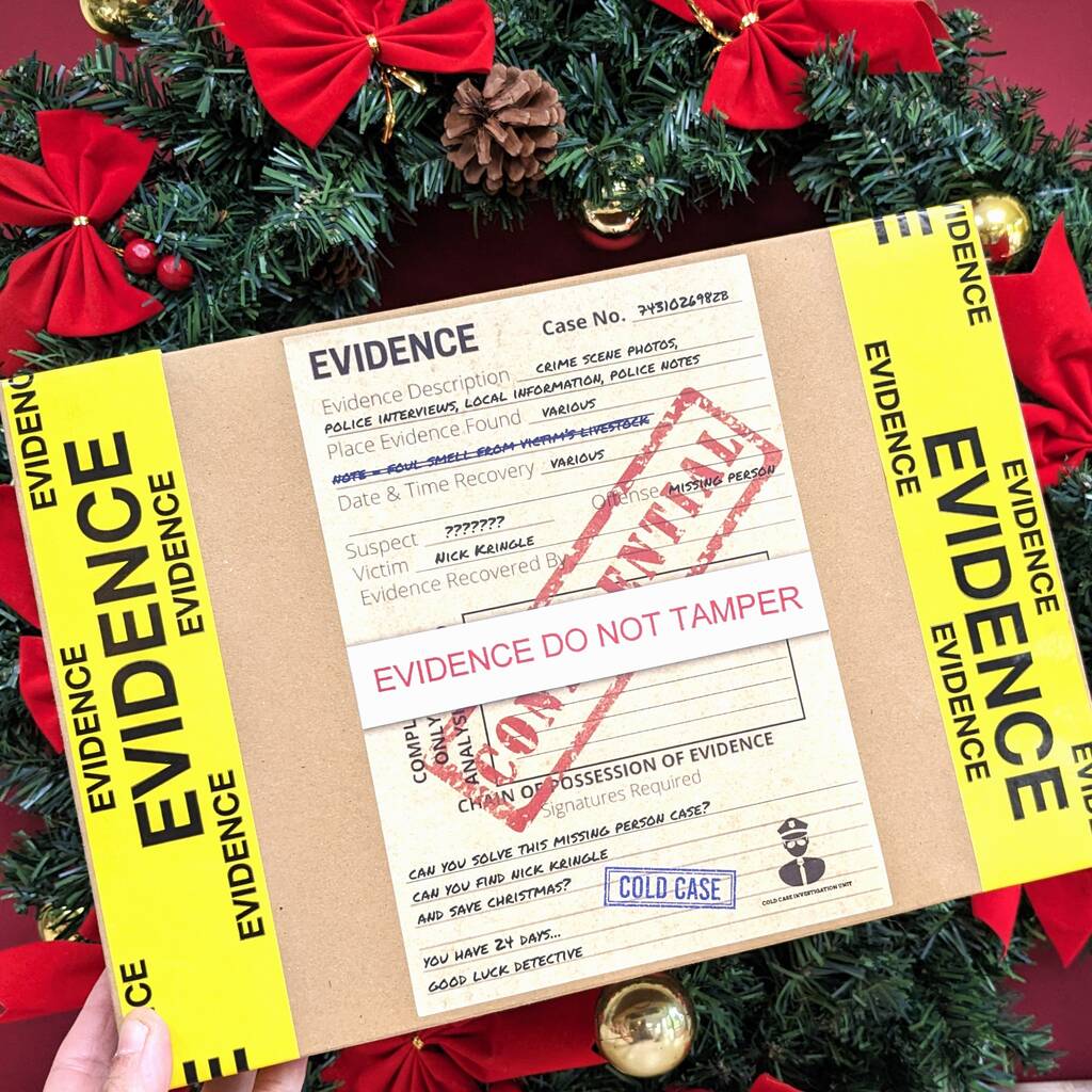 Cold Case Investigation Mystery Crime Advent Calendar By MixPixie