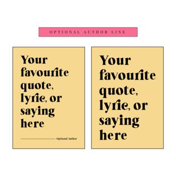 Custom Print Colourful Quote, 6 of 6
