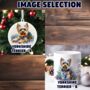 Personalised Yorkshire Terrier In Christmas Lights, thumbnail 2 of 10