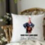 Personalised Doberman Birthday Congratulations Party Cushion B, thumbnail 2 of 2