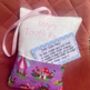 Patchwork Fairy Name Cushion, thumbnail 7 of 7