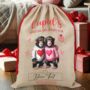 Personalised Valentine Animal Couple Love Heart Cupid Sack, thumbnail 6 of 12