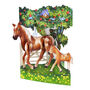 Horse And Foal Swing Card – Moving 3D Horse Greeting Card, thumbnail 1 of 4