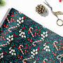 Luxury Christmas Foliage Wrapping Paper, thumbnail 2 of 5
