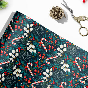Luxury Christmas Foliage Wrapping Paper, 2 of 5
