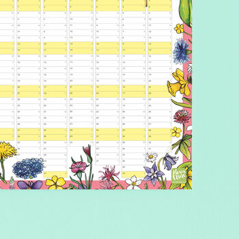 2024 Wildflowers Wall Calendar And Year Planner, 5 of 5