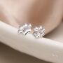 Sterling Silver Cat Paw Stud Earrings, thumbnail 1 of 7