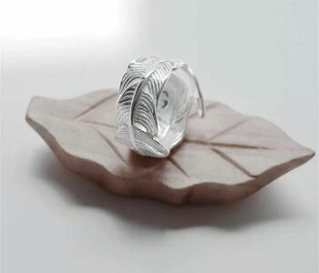 Silver Feather Ring, 2 of 6