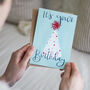 Birthday Hat Polka Dot Birthday Card, thumbnail 2 of 2