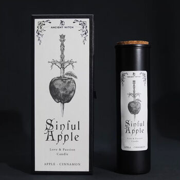 Apple Cinnamon Scented Candle Spell Candle Gift Set, 2 of 6