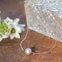 Monroe Gold Floating Pearl Necklace, thumbnail 4 of 5