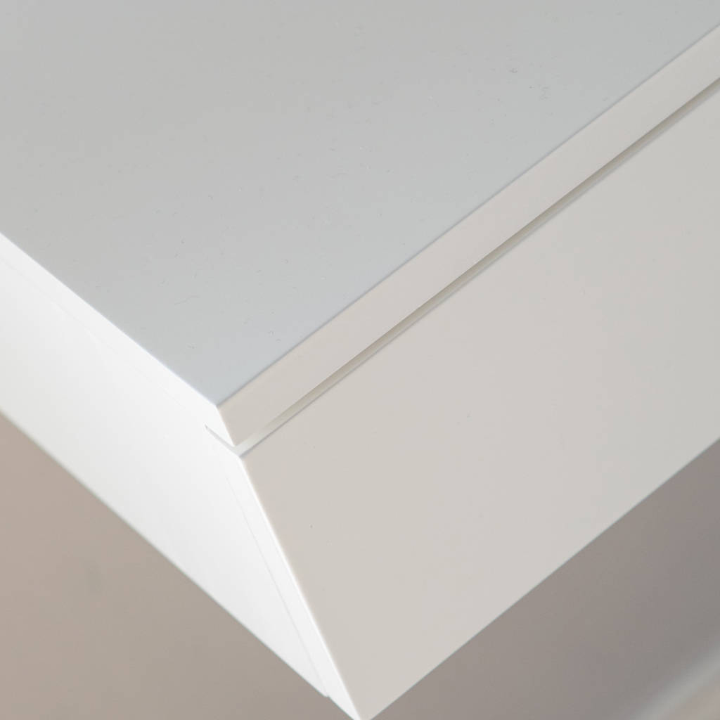 Small Floating Dressing Table White By Urbansize | notonthehighstreet.com