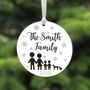 Stick Family Christmas Tree Decoration Bauble, thumbnail 1 of 7