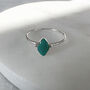 Turquoise Marquise Detail Sterling Silver Ring, thumbnail 5 of 6