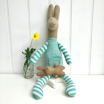 Knitted Kangaroo Soft Toy, 3 of 4