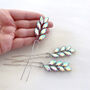 Large Ab Crystal Hair Pins, thumbnail 2 of 2