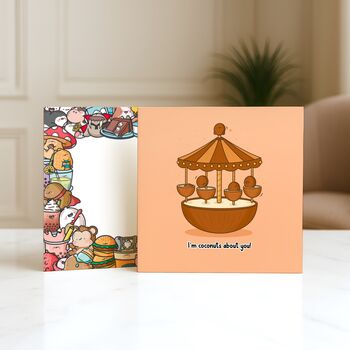 Coconut Card | Cute Love Greeting Card | I'm Coconuts About You, 5 of 6
