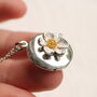 Personalised Silver Daisy Flower Locket, thumbnail 4 of 12