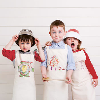 Personalised Children's Apron With Their Drawing, 3 of 5