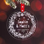 Couples First Christmas Wreath Decoration, thumbnail 2 of 2