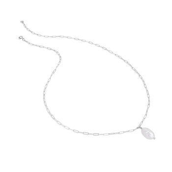 Silver Keshi Pearl Necklace, 3 of 3