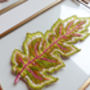 Single Leaf Embroidery Framed Art, thumbnail 5 of 7